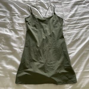 Abercrombie & Fitch Active Knit Dress Olive Green